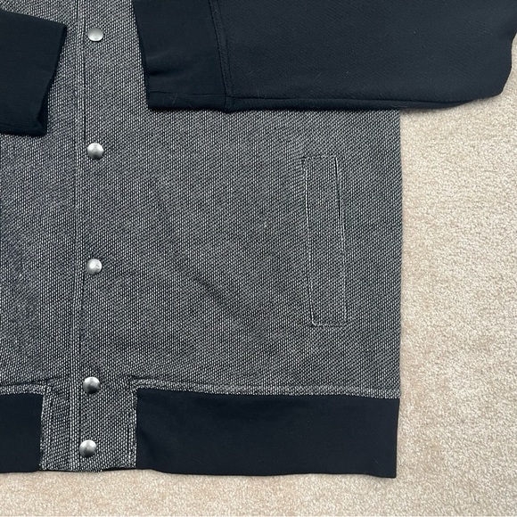Banana Republic Jacket XL Black Snap Button Lightweight Bomber Style Preppy Men - Picture 7 of 15